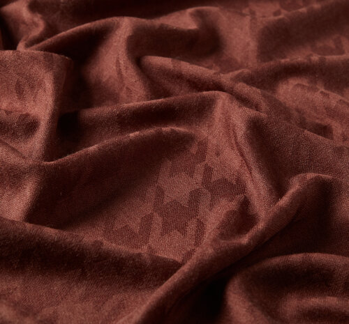 İpek Evi Yün İpek Şal Acı Kahve - 2