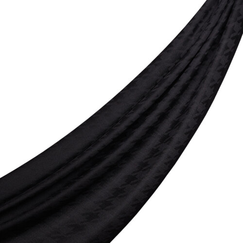 İpek Evi Yün İpek Şal SİYAH