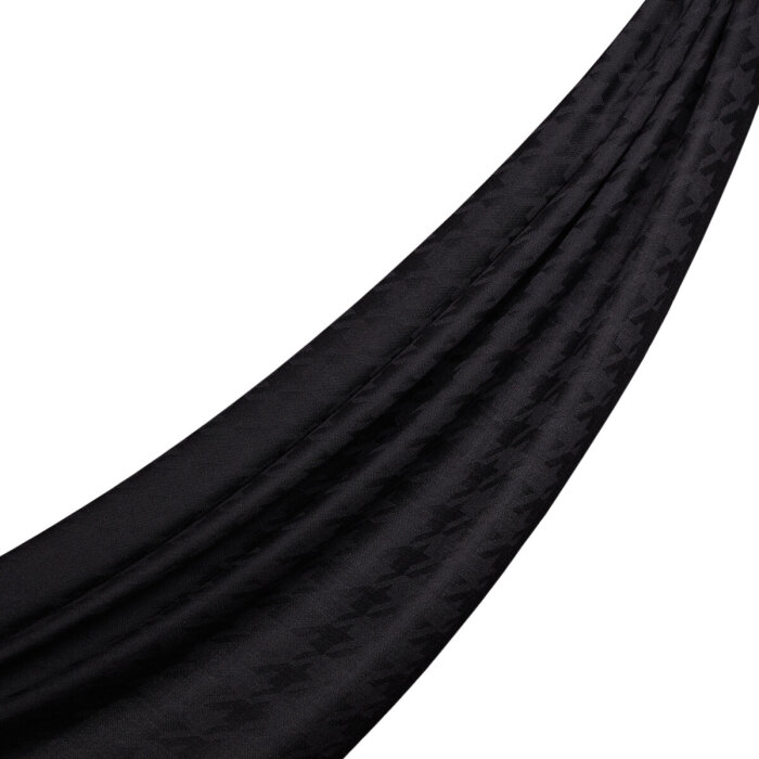 İpek Evi Yün İpek Şal SİYAH - 1