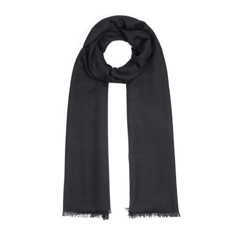 İpek Evi Yün İpek Şal SİYAH - 2