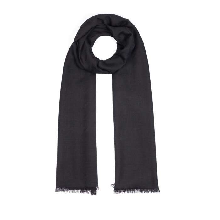 İpek Evi Yün İpek Şal SİYAH - 2