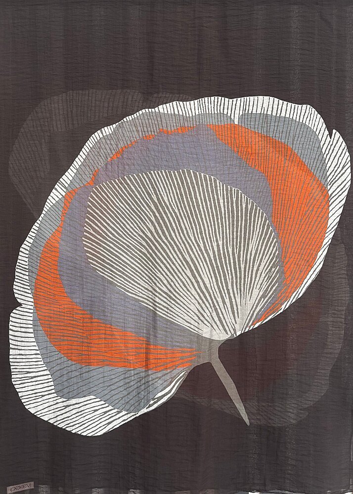 İpekevi Çizgili Şal SİYAH 