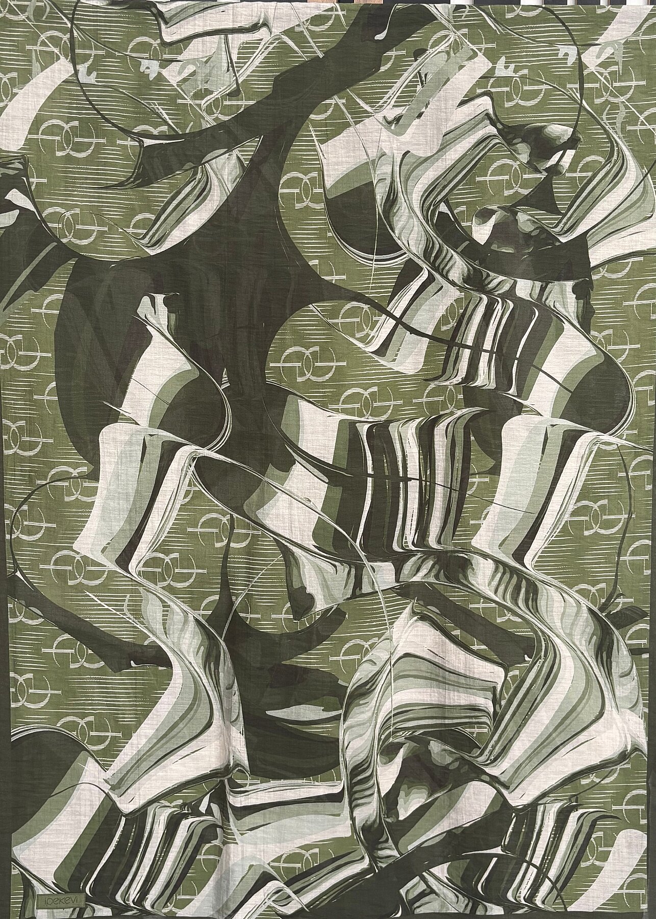 İpekevi Desenli Şal Çam Kokusu - 1