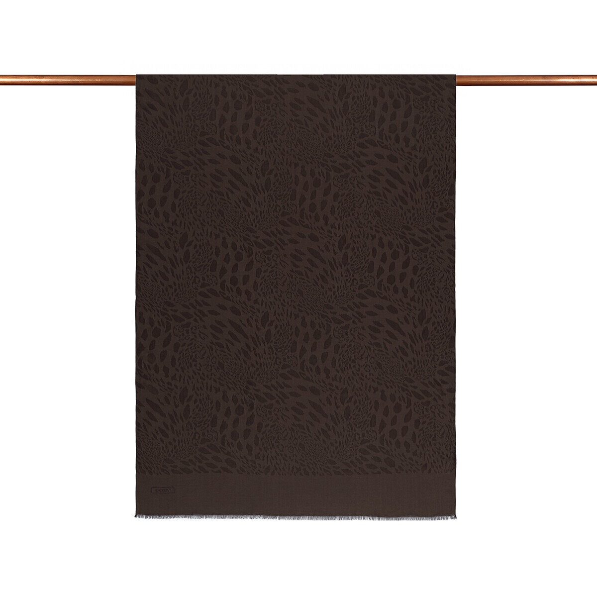 İpekevi Dört Mevsim Vahra Desenli Şal Acı Kahve - 1