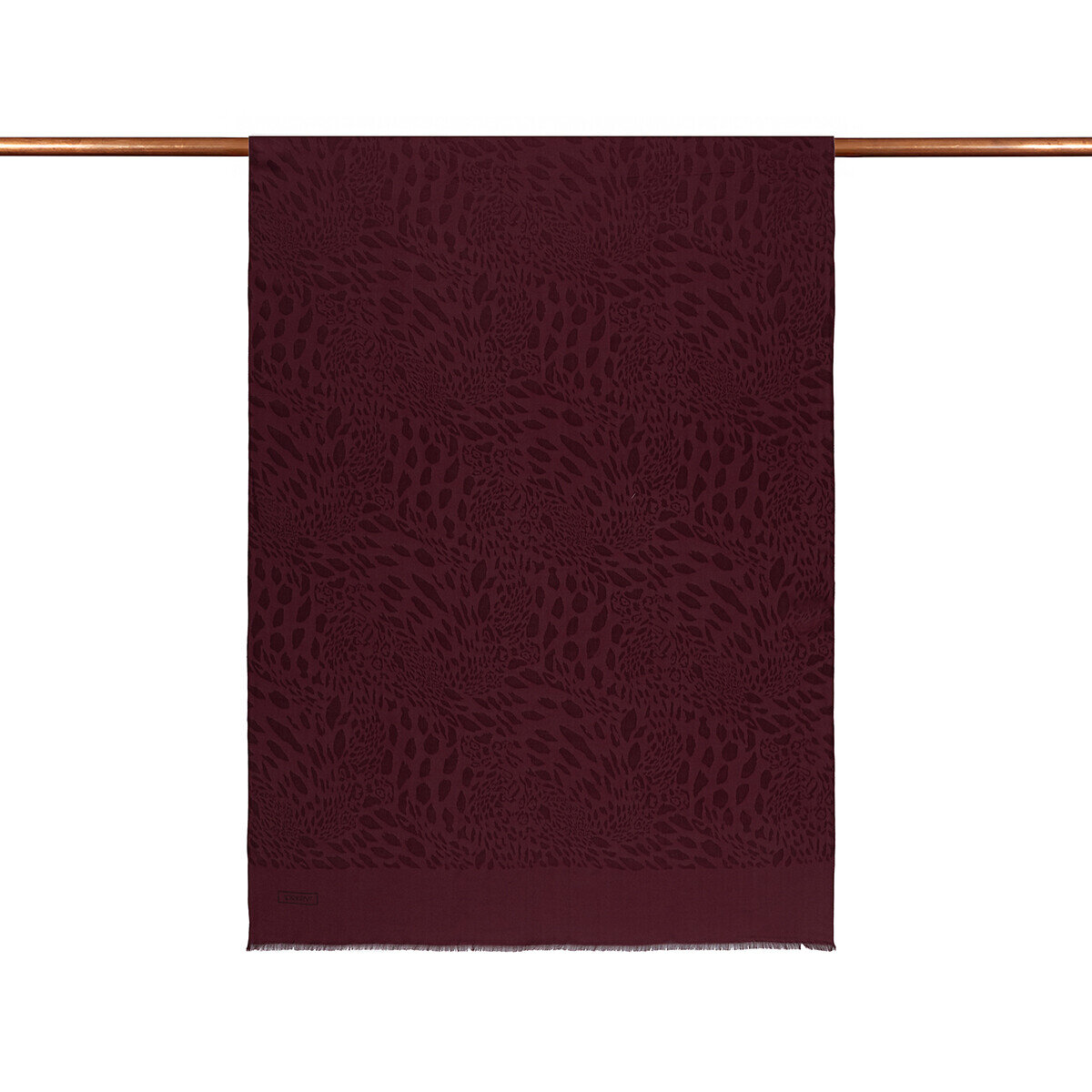 İpekevi Dört Mevsim Vahra Desenli Şal BORDO - 1