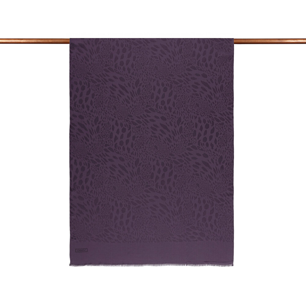 İpekevi Dört Mevsim Vahra Desenli Şal İncir Moru