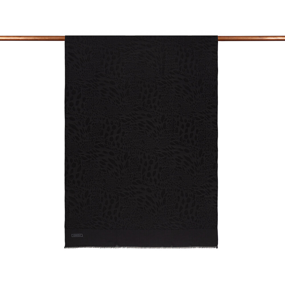 İpekevi Dört Mevsim Vahra Desenli Şal SİYAH 