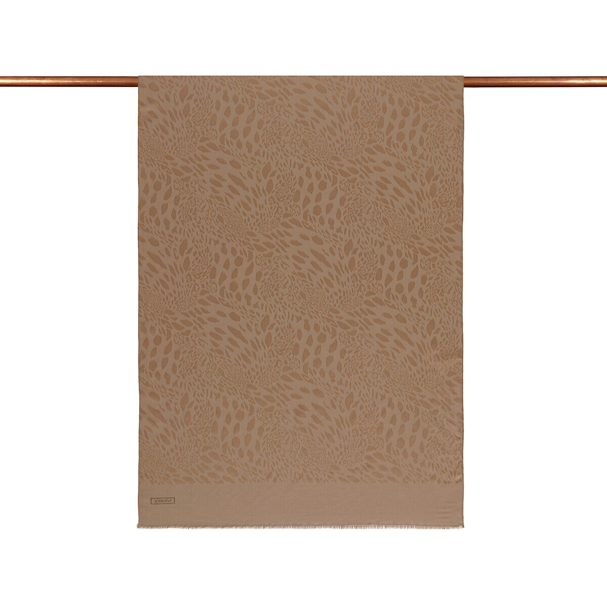 İpekevi Dört Mevsim Vahra Desenli Şal SÜTLÜ KAHVE - 1