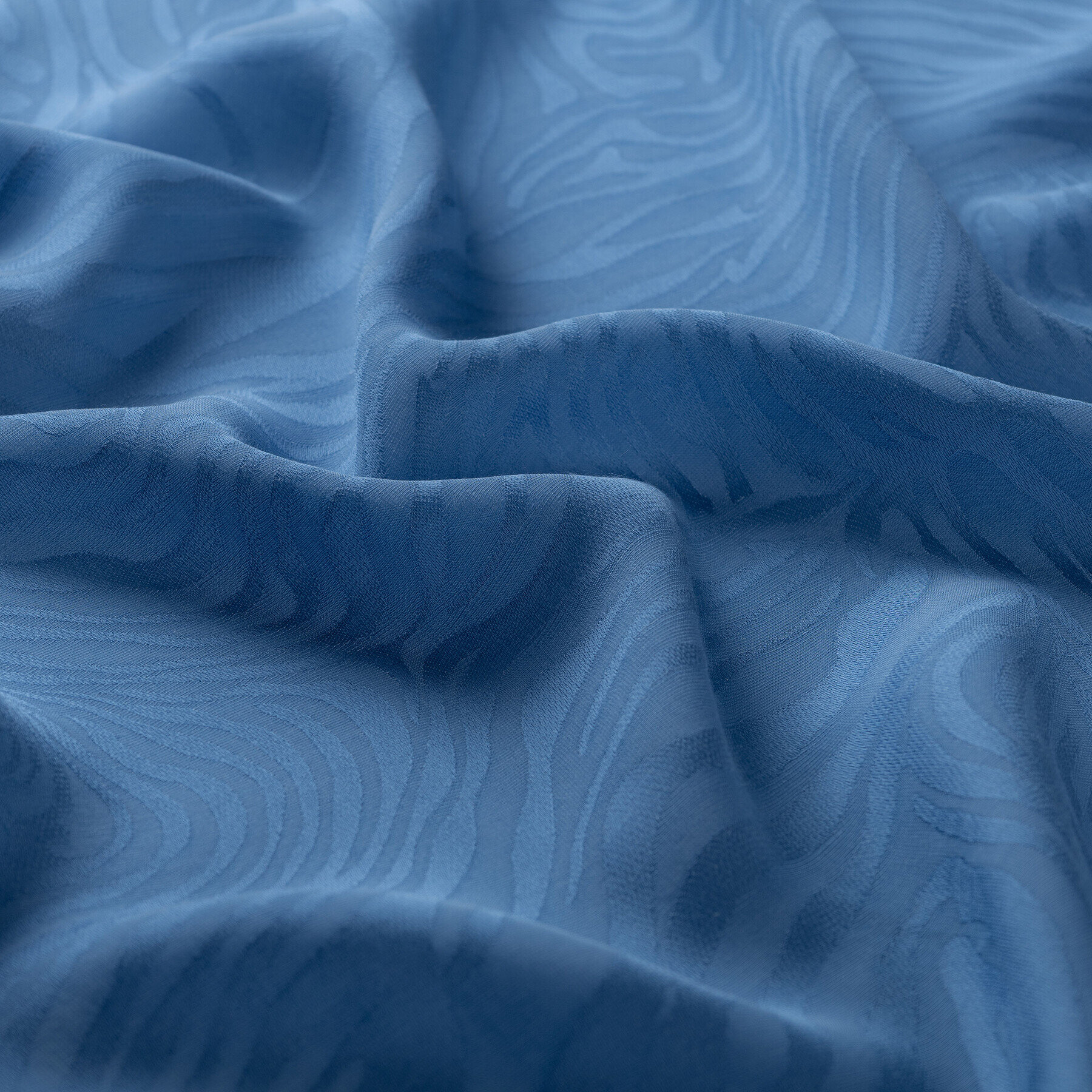 İpekevi Dört Mevsim Zebra Desenli Monogram Şal BEBE MAVİ - 3