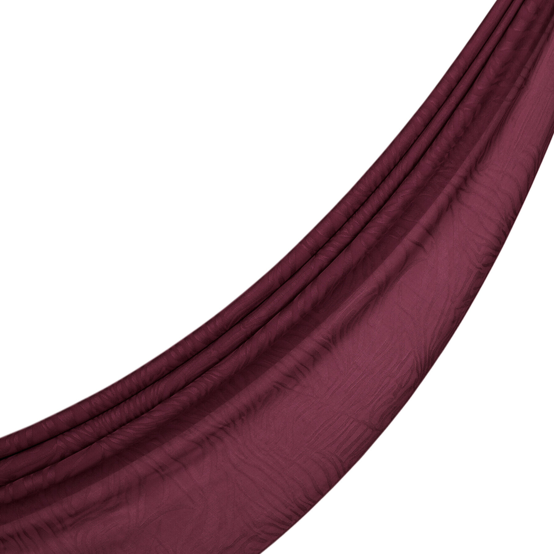 İpekevi Dört Mevsim Zebra Desenli Monogram Şal BORDO - 2