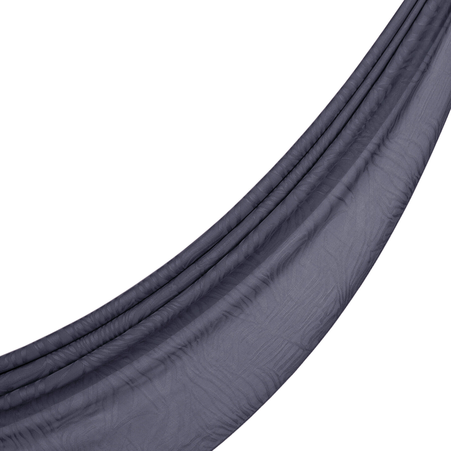 İpekevi Dört Mevsim Zebra Desenli Monogram Şal GÜMÜŞ - 2