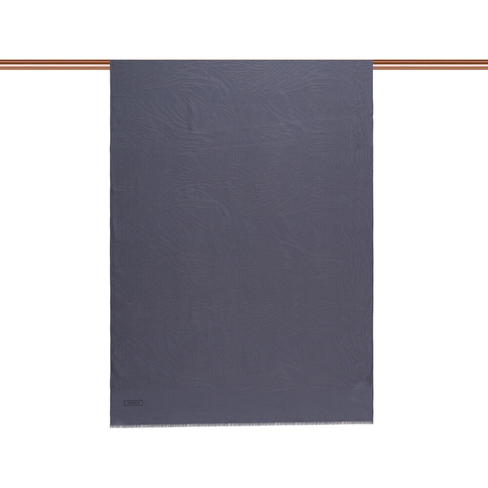 İpekevi Dört Mevsim Zebra Desenli Monogram Şal GÜMÜŞ