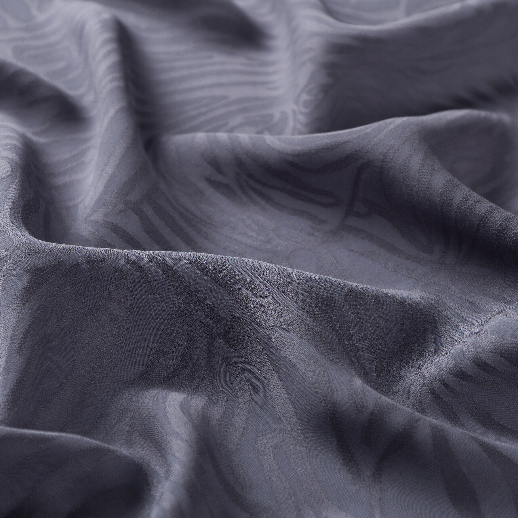 İpekevi Dört Mevsim Zebra Desenli Monogram Şal GÜMÜŞ - 3