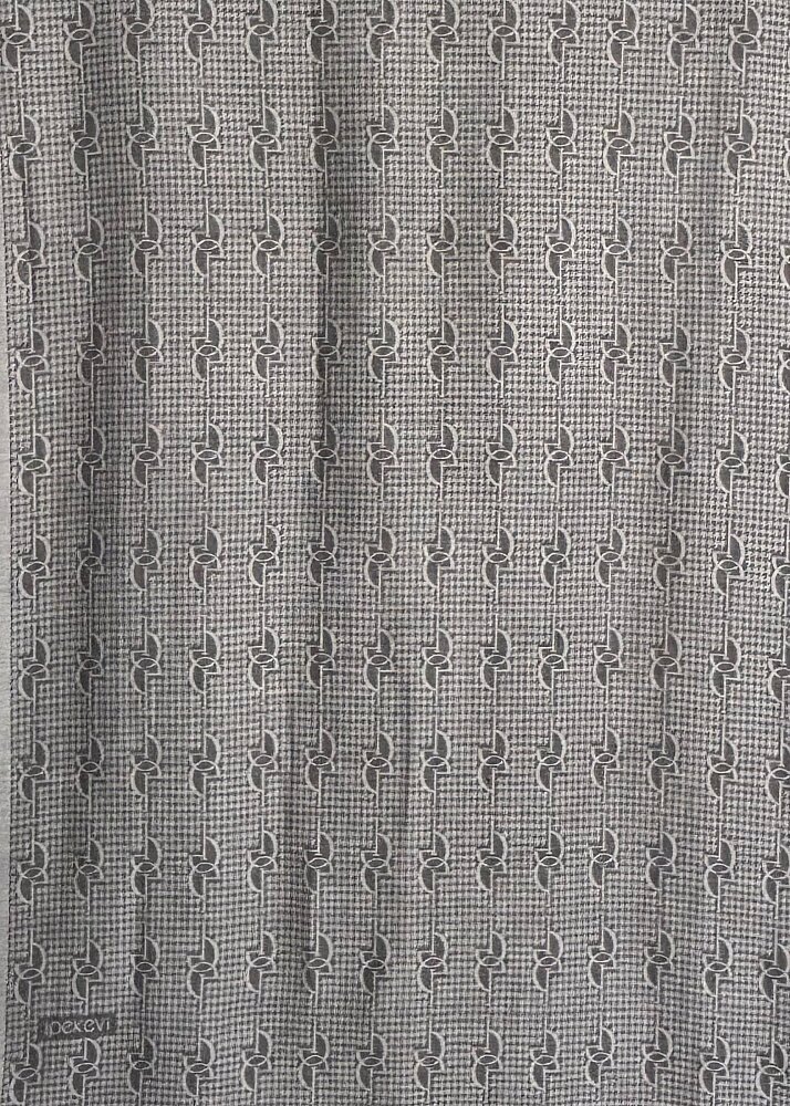 İpekevi İe Monogram Pamuk İpek Şal GÜMÜŞ