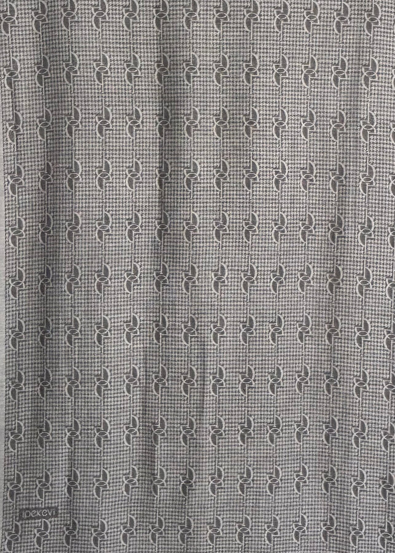 İpekevi İe Monogram Pamuk İpek Şal GÜMÜŞ - 1