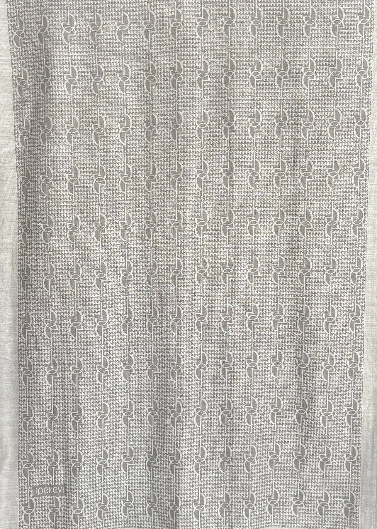 İpekevi İe Monogram Pamuk İpek Şal Lame - 1
