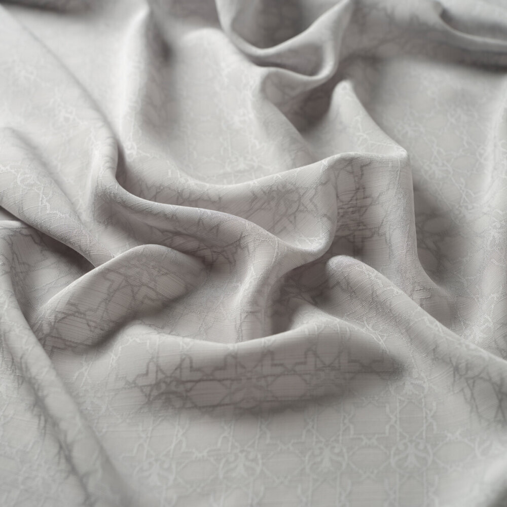 İpekevi İpek Şal Buz Beyazı - 3