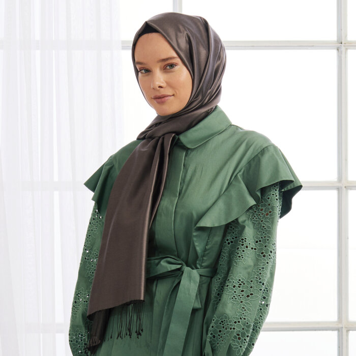 İpekevi İpek Şal FÜME - 3