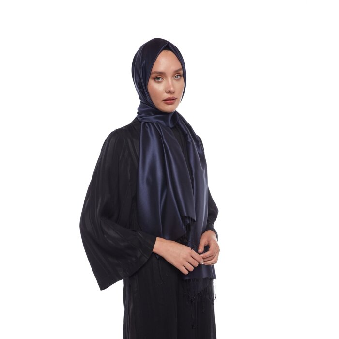 İpekevi İpek Şal LACİVERT - 3