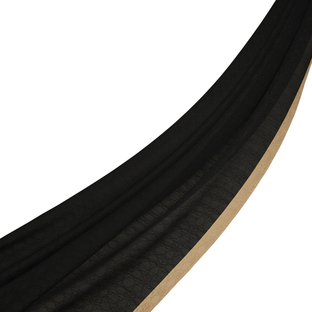 İpekevi İpek Şal Siyah Bej - 1