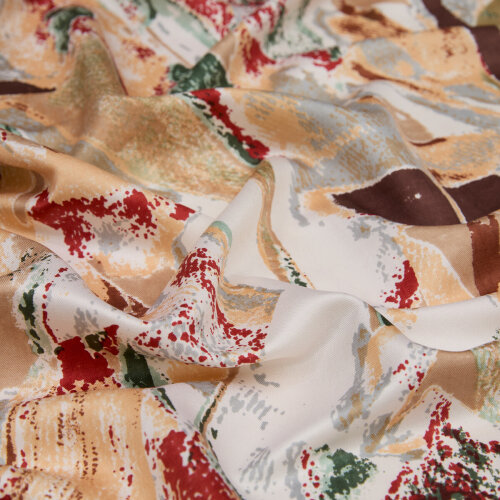 İpekevi Karma Desenli Şal Krem/Yeşil - 3