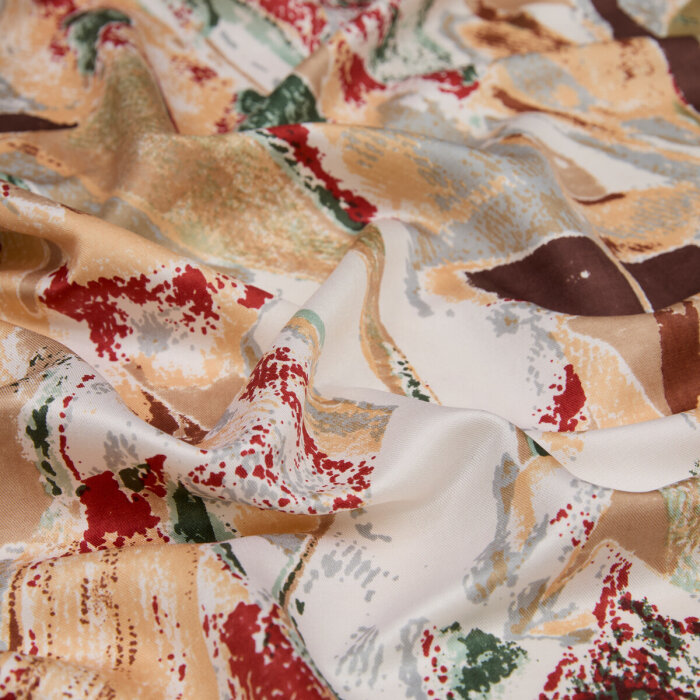 İpekevi Karma Desenli Şal Krem/Yeşil - 3