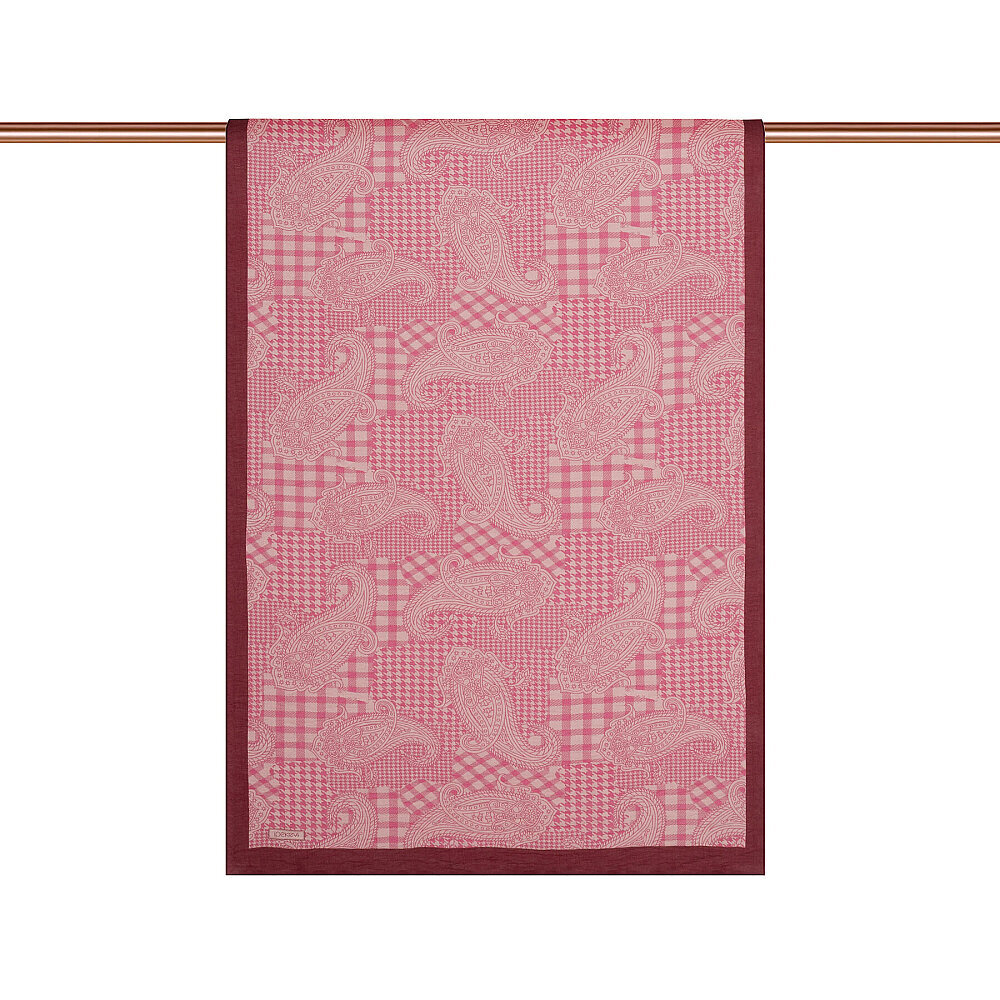 İpekevi Kazayağı Desenli Şal Gül Pembe - 2