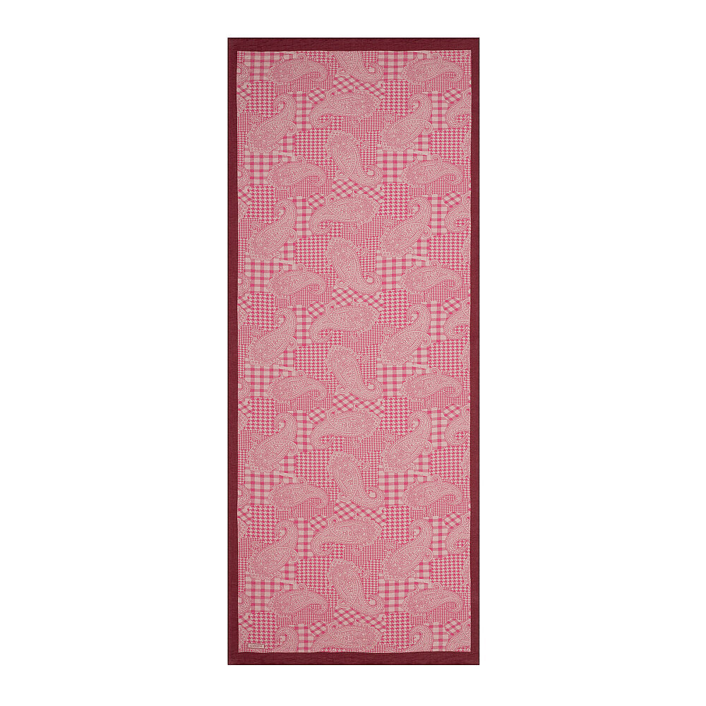 İpekevi Kazayağı Desenli Şal Gül Pembe - 3
