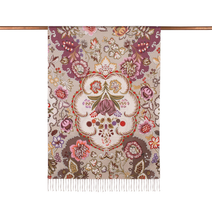 İpekevi Menekşe Desen Şal TAŞ - 3