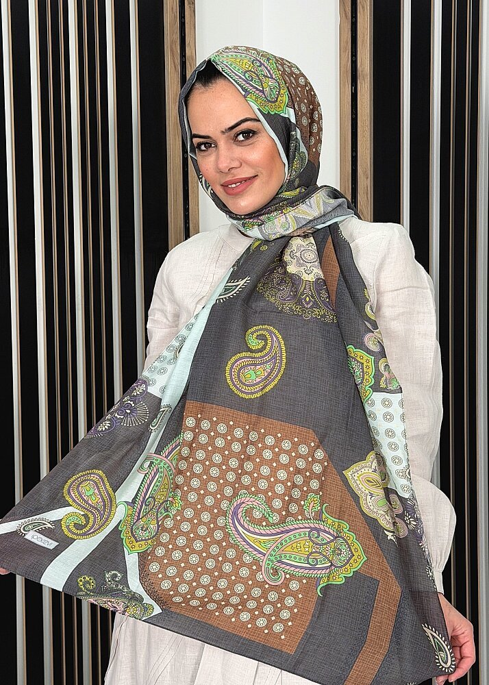 İpekevi Şehrazat Desen Şal ANTRASİT 