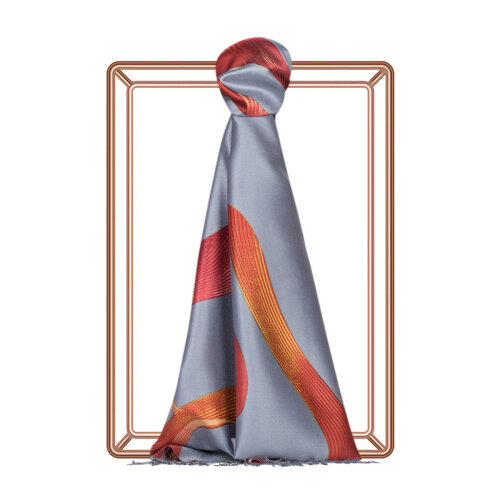 İpekevi Şerit Desenli Şal LACİVERT