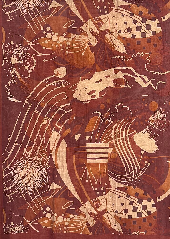 İpekevi Vintage Motif Şal MÜRDÜM 