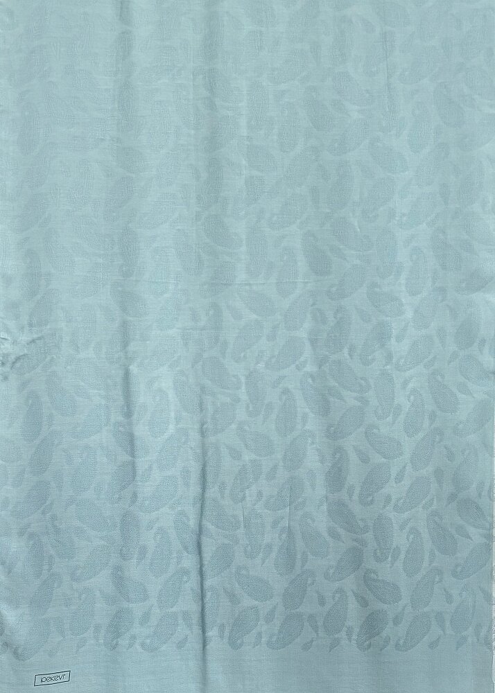 İpekevi Yaprak Desenli Şal BEBE MAVİ BEBE MAVİ