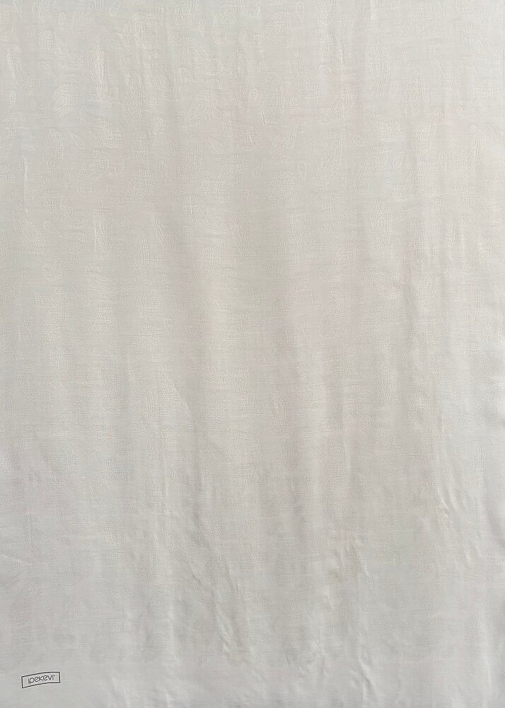 İpekevi Yaprak Desenli Şal KREM KREM