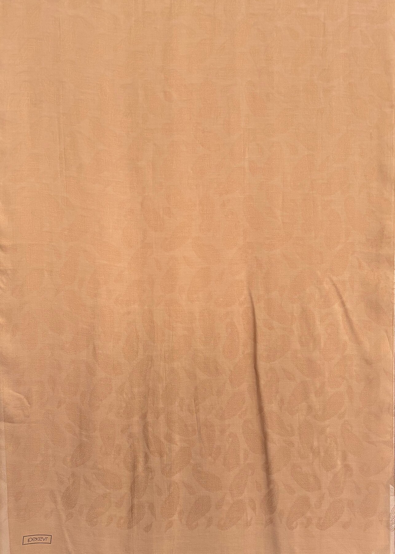 İpekevi Yaprak Desenli Şal SÜTLÜ KAHVE - 1