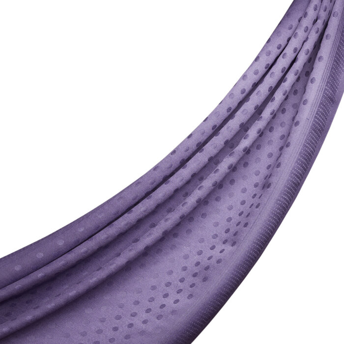 İpekEvi Yün İpek Puantiyeli Şal GÜL KURUSU - 1