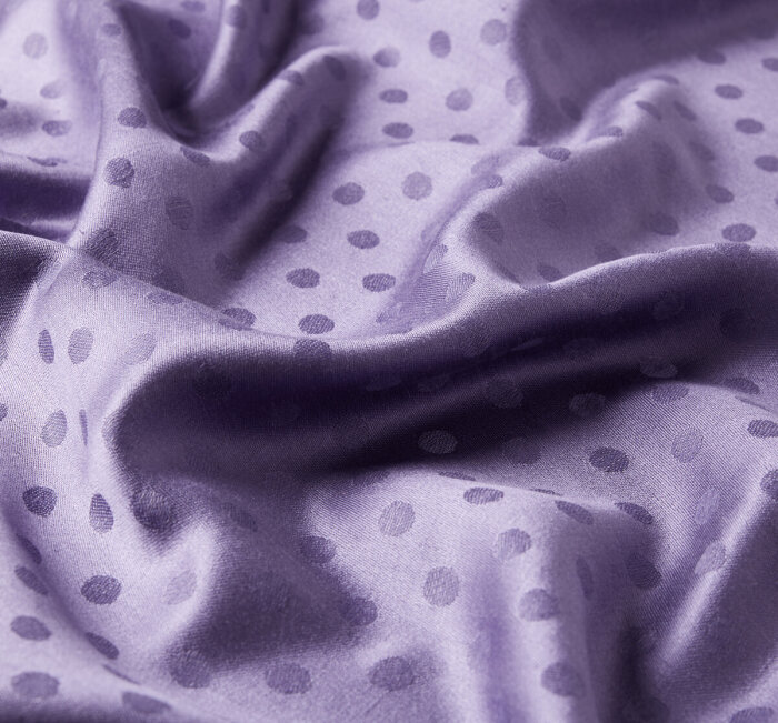 İpekEvi Yün İpek Puantiyeli Şal GÜL KURUSU - 2