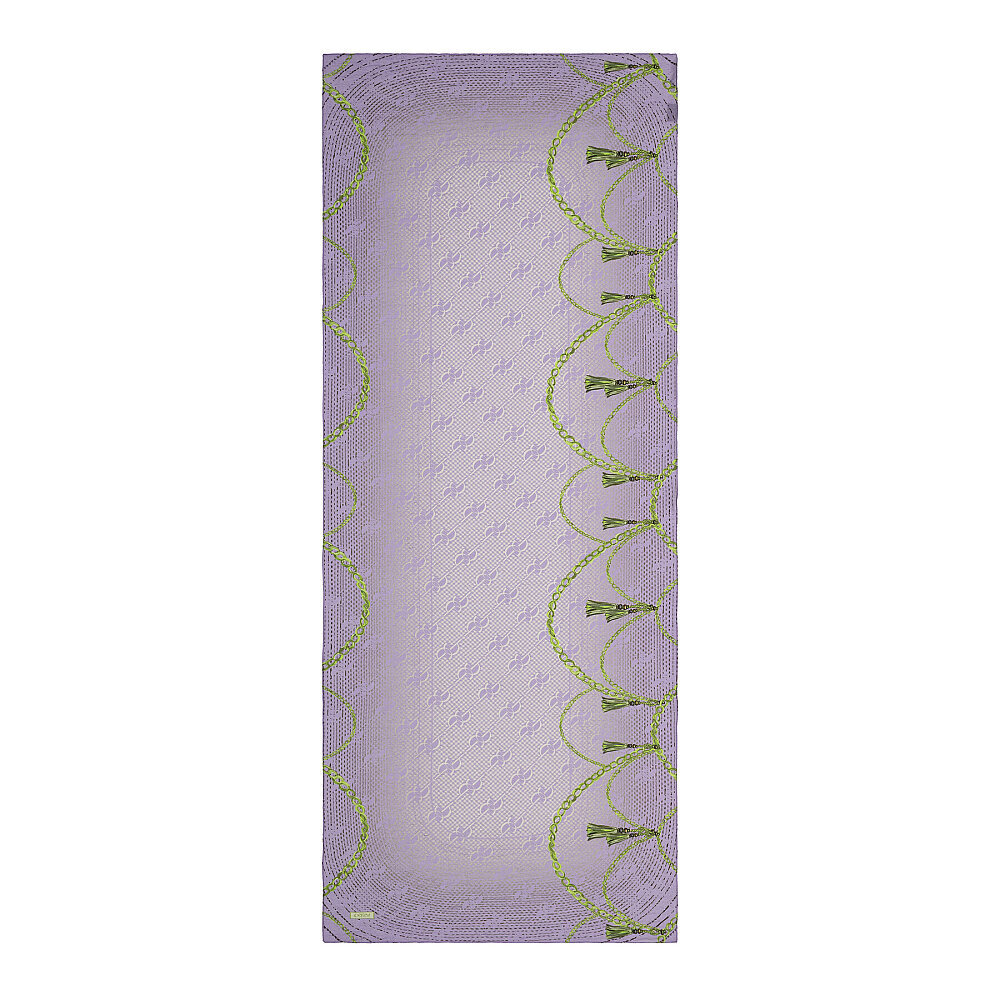 İpekevi Zigzag Zincir Desenli Şal LİLA - 2