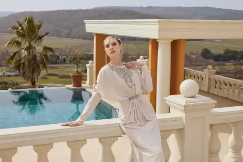 Jamila Sarah İzge Elbise TAŞ - 4