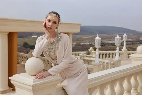 Jamila Sarah İzge Elbise TAŞ - 9