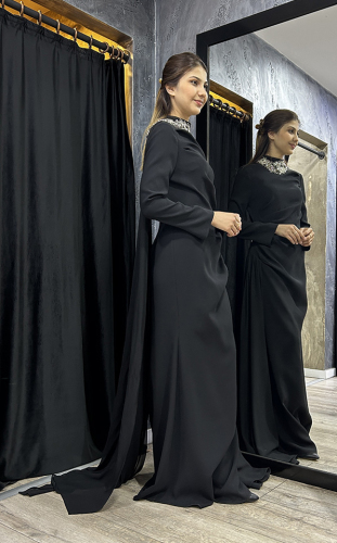 Jamila Sarah Mahidevran Elbise SİYAH - 3