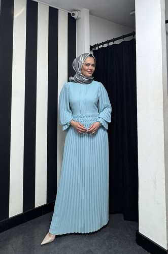 Jamila Sarah Misk Elbise Aqua - 1