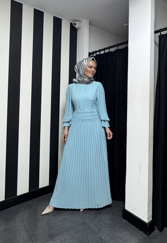 Jamila Sarah Misk Elbise Aqua - 2