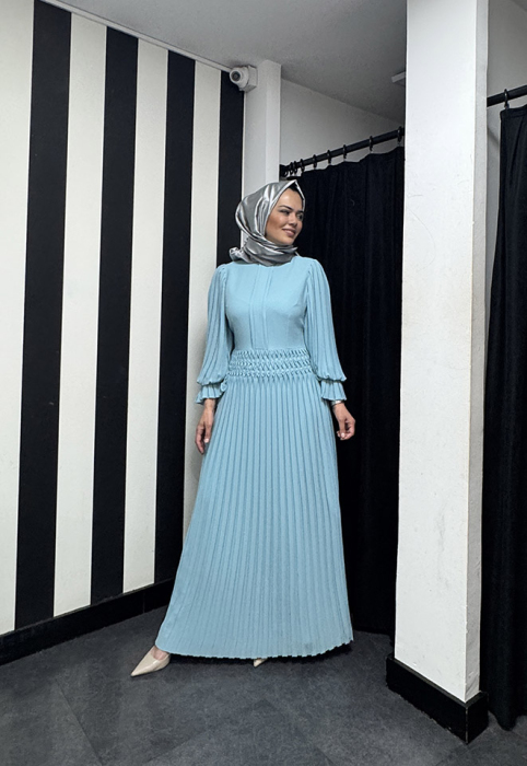 Jamila Sarah Misk Elbise Aqua - 2