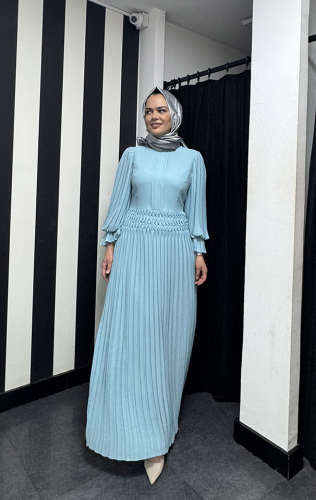 Jamila Sarah Misk Elbise Aqua - 3