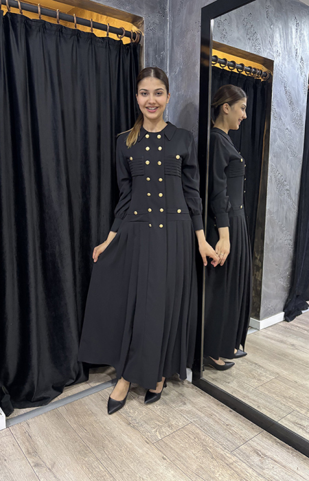 Jamila Sarah Şehsuvar Elbise SİYAH - 2