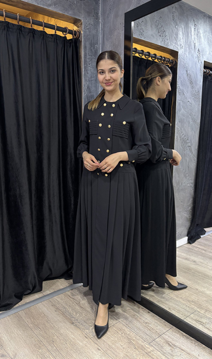 Jamila Sarah Şehsuvar Elbise SİYAH - 3