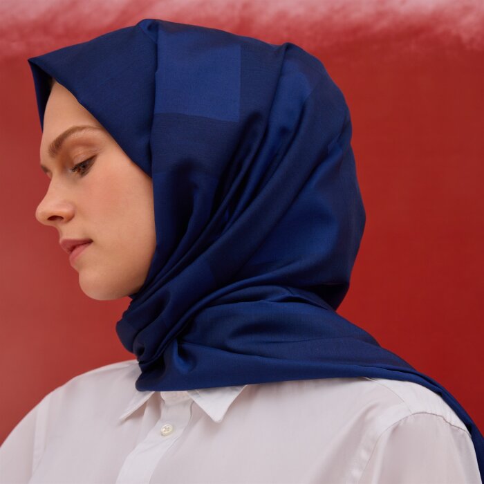 Leyna 4 Season L Şal KOYU LACİVERT - 1