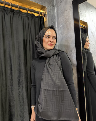 Leyna 4 Season Şal SİYAH