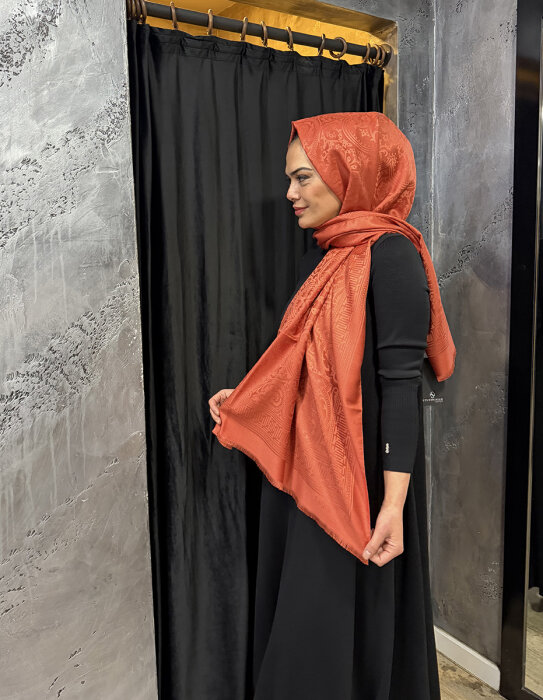 Leyna Delicate Şal KİREMİT - 1